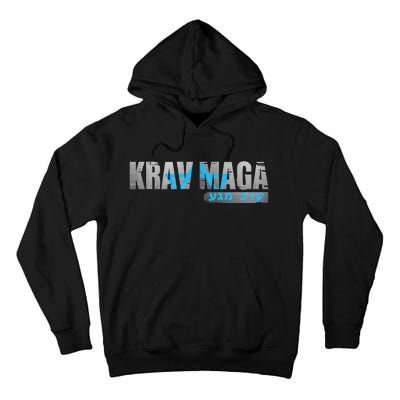 Krav Maga Israeli Combat System Distressed Vintage Tall Hoodie