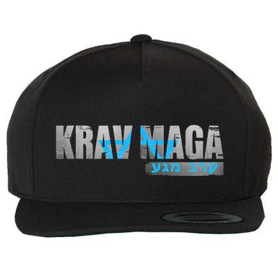 Krav Maga Israeli Combat System Distressed Vintage Wool Snapback Cap