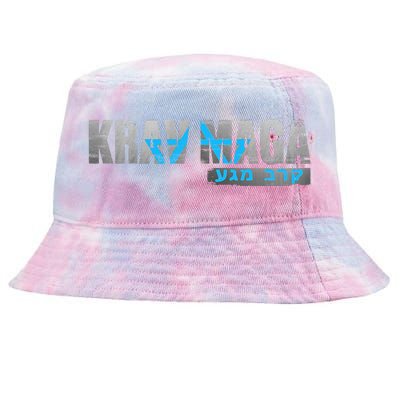 Krav Maga Israeli Combat System Distressed Vintage Tie-Dyed Bucket Hat