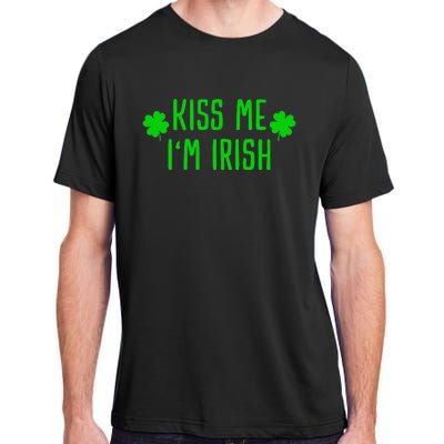 Kissing Me I'm Irish Clover Saint Irish Pats St. Patrick's Day Adult ChromaSoft Performance T-Shirt