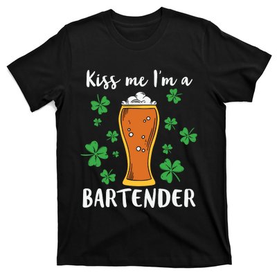 Kiss Me Im A Bartender T-Shirt