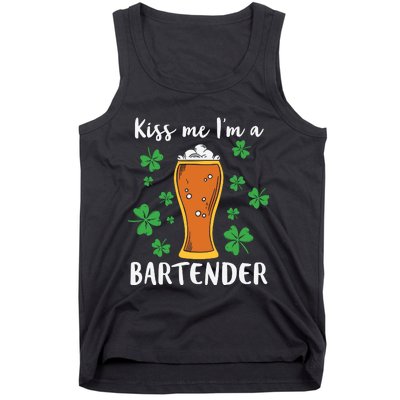 Kiss Me Im A Bartender Tank Top