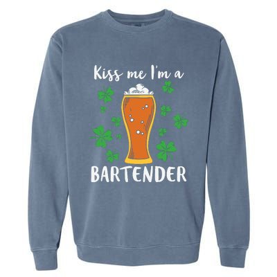 Kiss Me Im A Bartender Garment-Dyed Sweatshirt