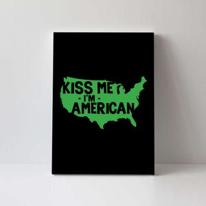 Kiss Me Im American Canvas