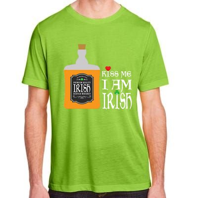 Kiss Me I Am Irish Whiskey Ing Team Saint Patricks Day Great Gift Adult ChromaSoft Performance T-Shirt