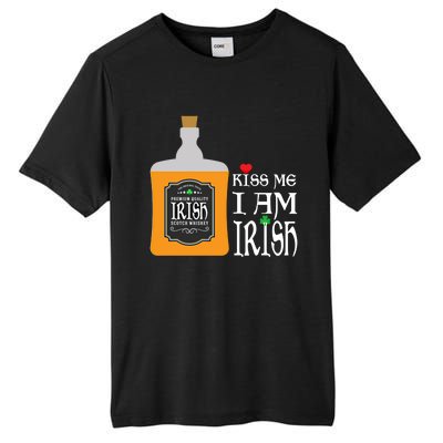 Kiss Me I Am Irish Whiskey Ing Team Saint Patricks Day Great Gift Tall Fusion ChromaSoft Performance T-Shirt