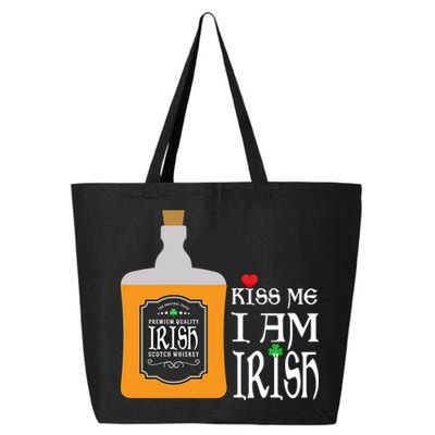 Kiss Me I Am Irish Whiskey Ing Team Saint Patricks Day Great Gift 25L Jumbo Tote