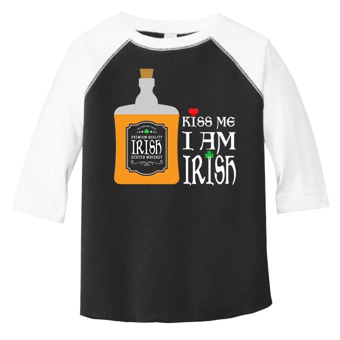 Kiss Me I Am Irish Whiskey Ing Team Saint Patricks Day Great Gift Toddler Fine Jersey T-Shirt