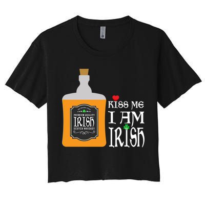 Kiss Me I Am Irish Whiskey Ing Team Saint Patricks Day Great Gift Crop Top