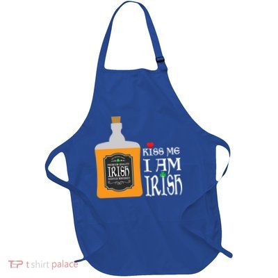 Kiss Me I Am Irish Whiskey Ing Team Saint Patricks Day Great Gift Apron