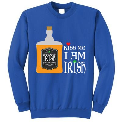 Kiss Me I Am Irish Whiskey Ing Team Saint Patricks Day Great Gift Sweatshirt