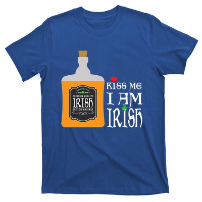 Kiss Me I Am Irish Whiskey Ing Team Saint Patricks Day Great Gift T-Shirt