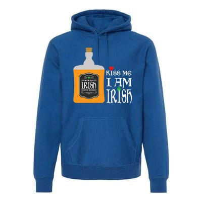 Kiss Me I Am Irish Whiskey Ing Team Saint Patricks Day Great Gift Premium Hoodie