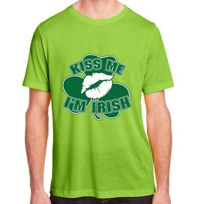 Kiss Me I'm Irish Lips Adult ChromaSoft Performance T-Shirt