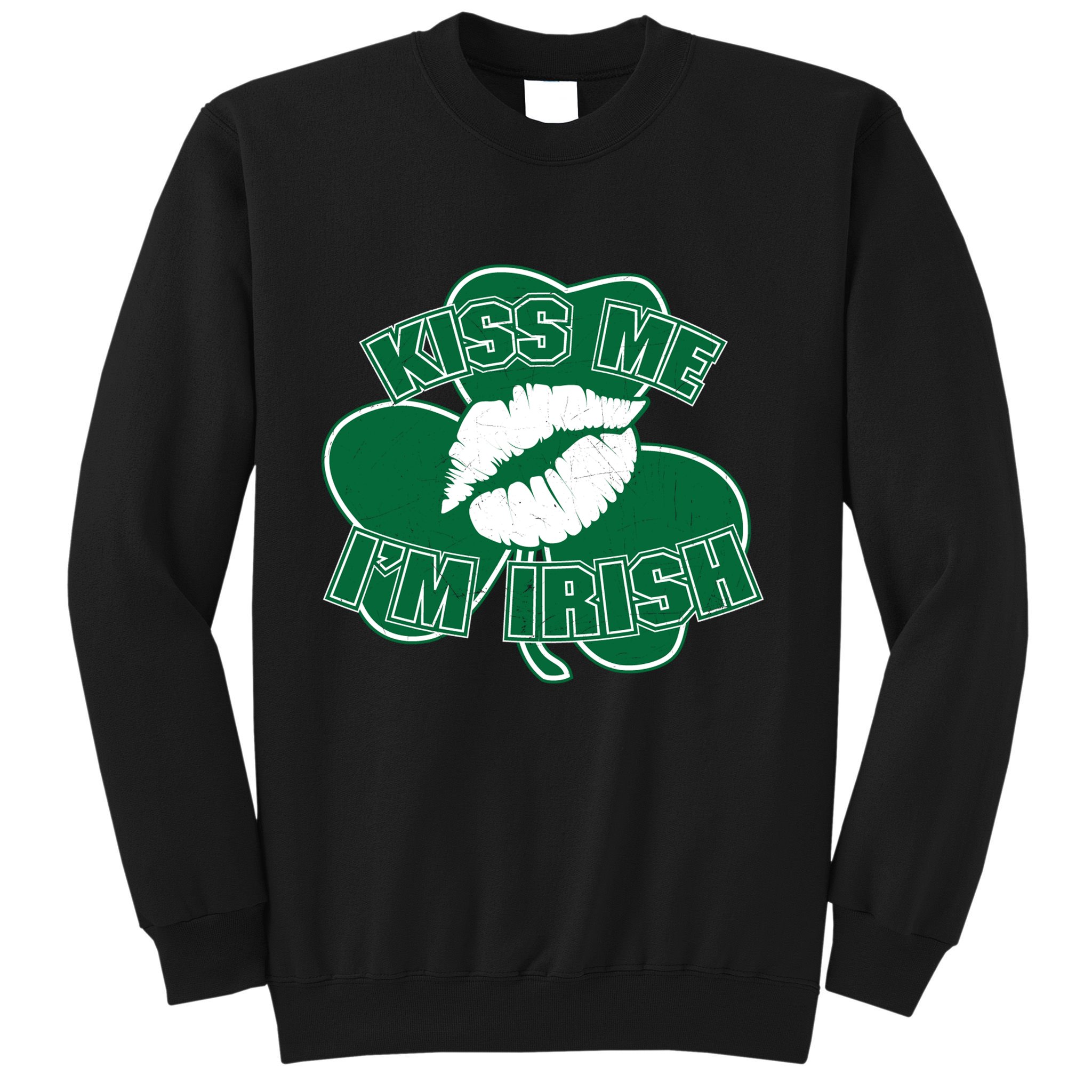 Kiss Me I'm Irish Lips Sweatshirt