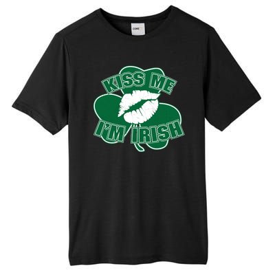 Kiss Me I'm Irish Lips Tall Fusion ChromaSoft Performance T-Shirt