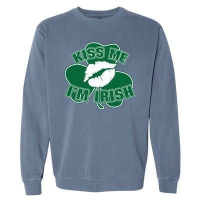 Kiss Me I'm Irish Lips Garment-Dyed Sweatshirt