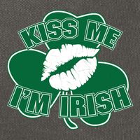 Kiss Me I'm Irish Lips Cotton Canvas Backpack