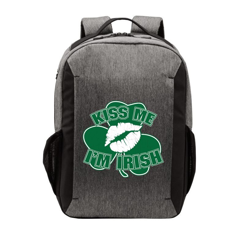 Kiss Me I'm Irish Lips Vector Backpack