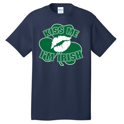 Kiss Me I'm Irish Lips Tall T-Shirt