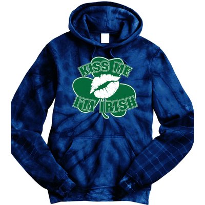 Kiss Me I'm Irish Lips Tie Dye Hoodie