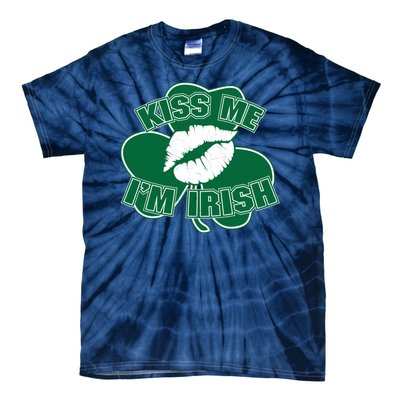 Kiss Me I'm Irish Lips Tie-Dye T-Shirt