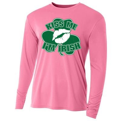 Kiss Me I'm Irish Lips Cooling Performance Long Sleeve Crew