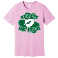 Kiss Me I'm Irish Lips Premium T-Shirt