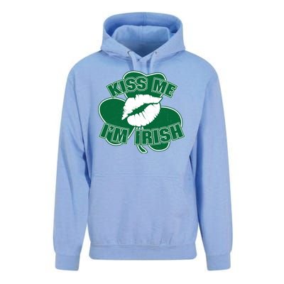 Kiss Me I'm Irish Lips Unisex Surf Hoodie