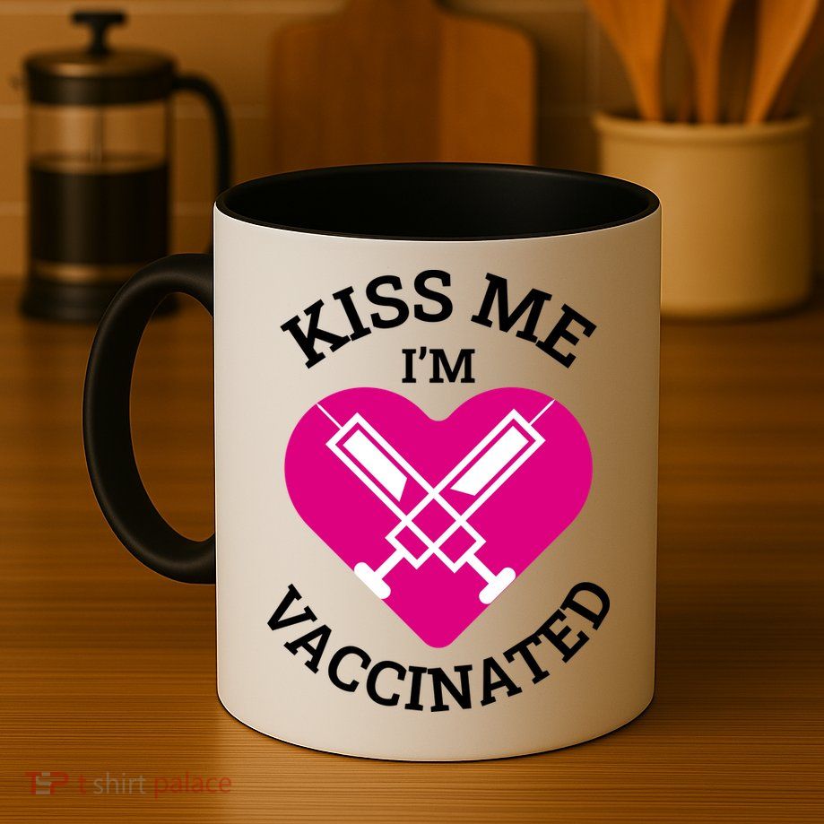 Kiss Me I'm Vaccinated Mug