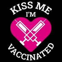 Kiss Me I'm Vaccinated Zip Tote Bag