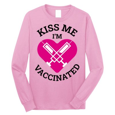 Kiss Me I'm Vaccinated Long Sleeve Shirt