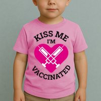 Kiss Me I'm Vaccinated Toddler T-Shirt