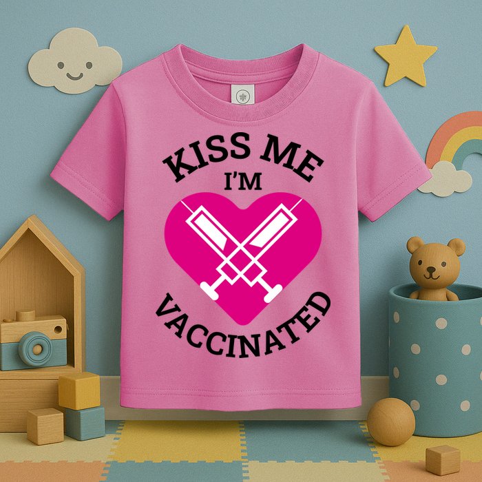 Kiss Me I'm Vaccinated Toddler T-Shirt