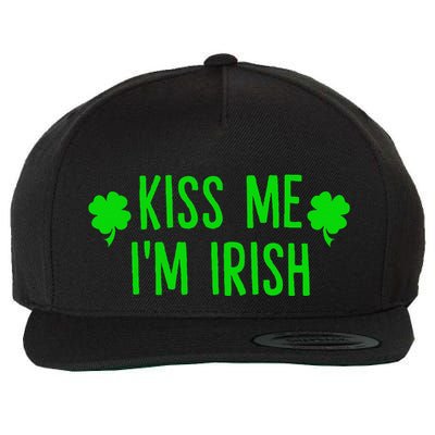 Kiss Me IM Irish Clover Saint Irish Pats St. PatrickS Day Wool Snapback Cap