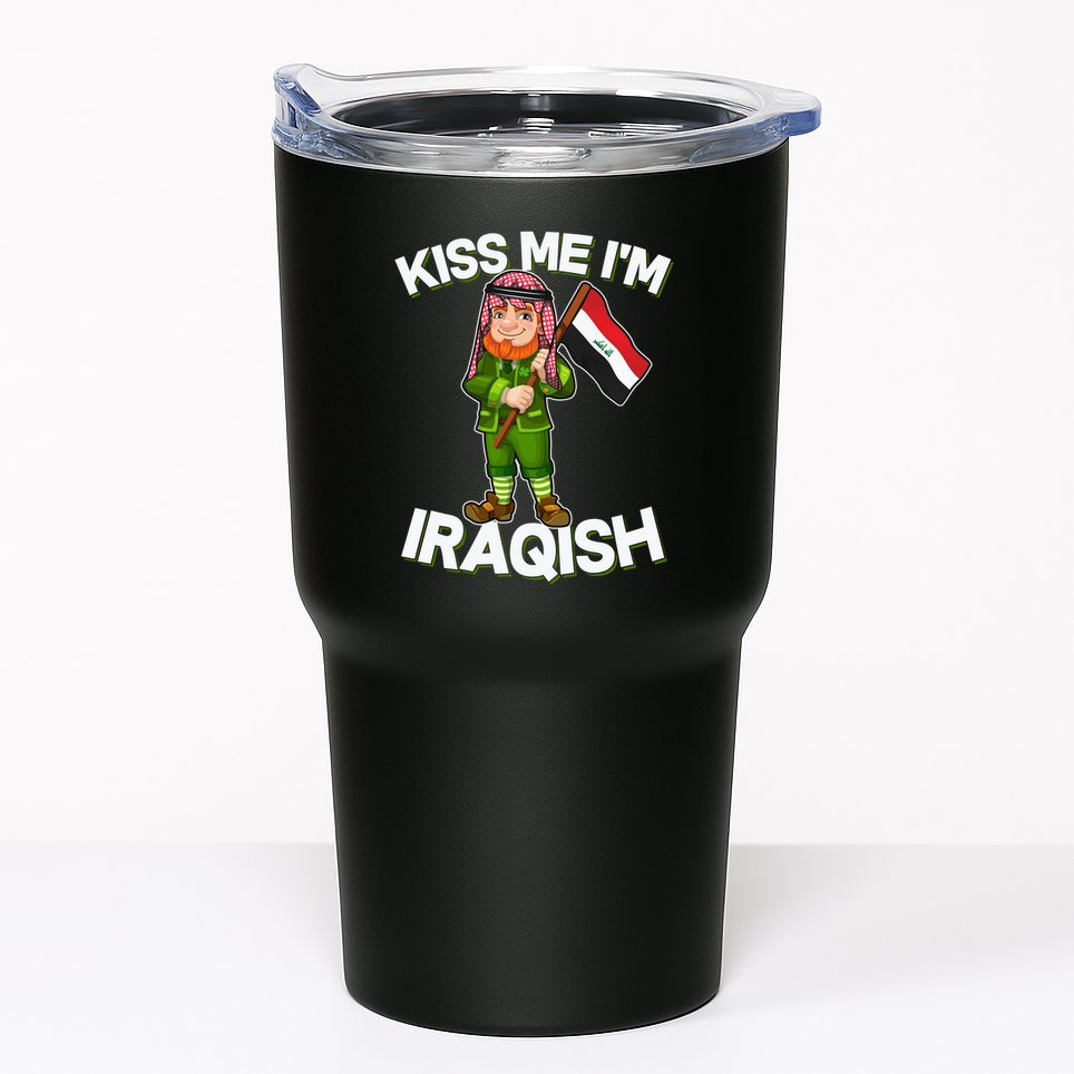 Kiss Me I'm Iraqish Tumbler