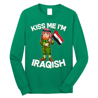 Kiss Me I'm Iraqish Long Sleeve Shirt