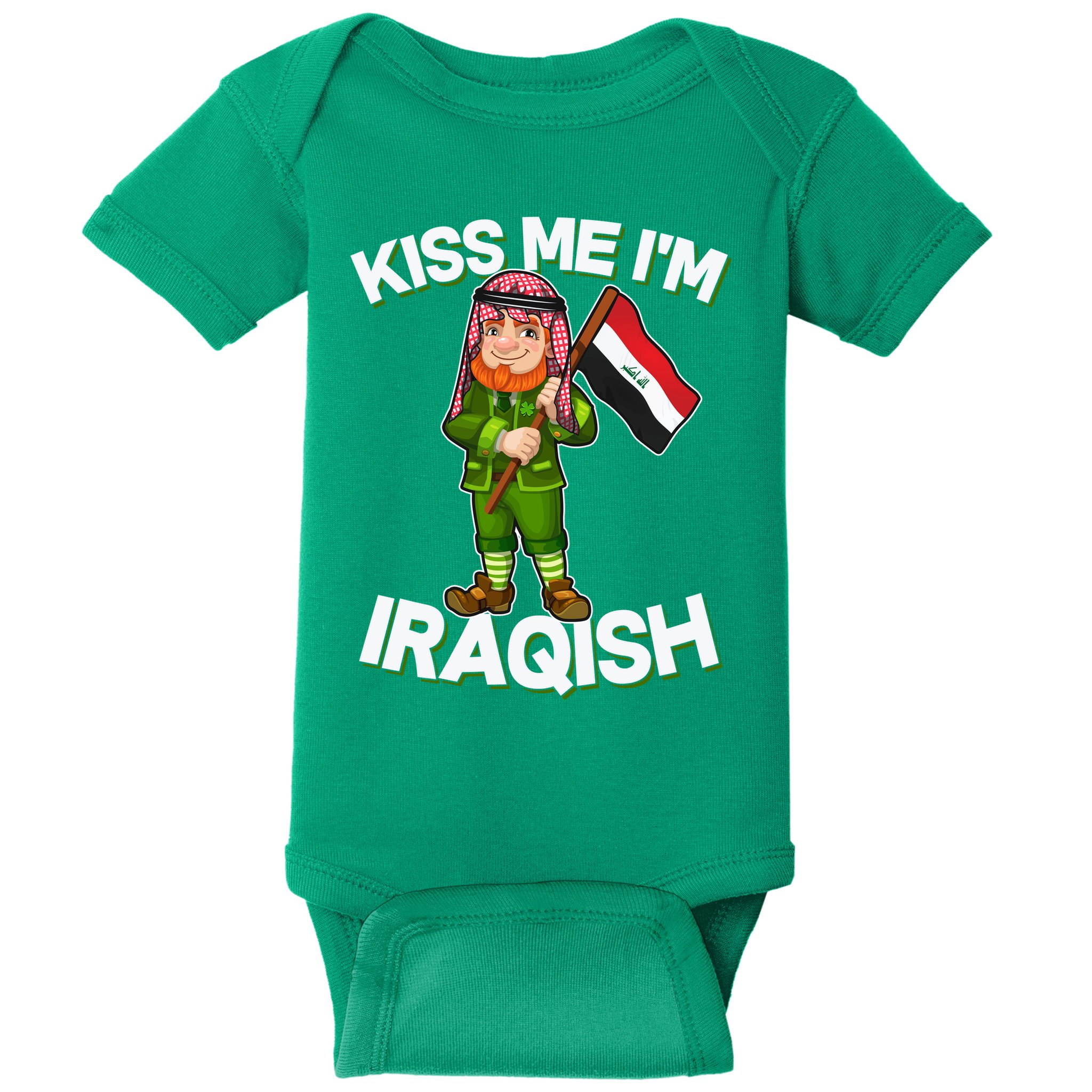 Kiss Me I'm Iraqish Baby Bodysuit