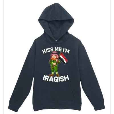 Kiss Me I'm Iraqish Urban Pullover Hoodie