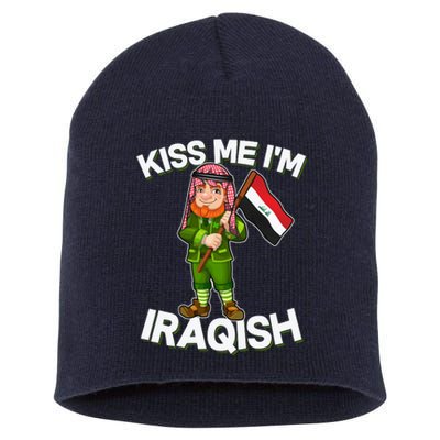 Kiss Me I'm Iraqish Short Acrylic Beanie