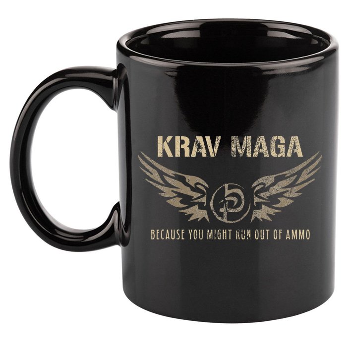 Krav Maga Israeli Military Close Combat System 11oz C Handle Ceramic Mug