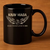 Krav Maga Israeli Military Close Combat System 11oz C Handle Ceramic Mug