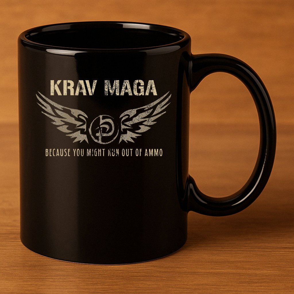 Krav Maga Israeli Military Close Combat System 11oz C Handle Ceramic Mug