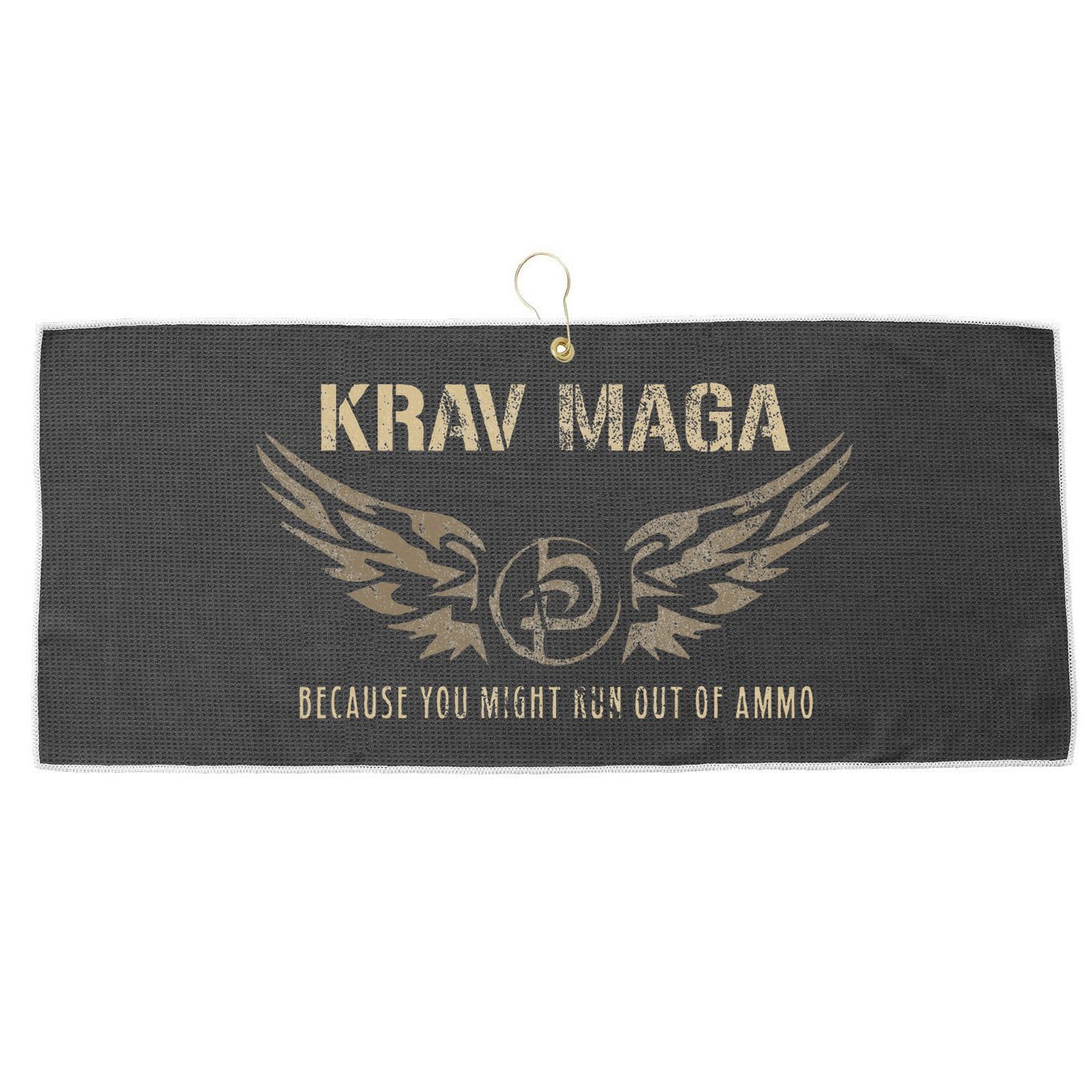 Krav Maga Israeli Military Close Combat System Large Microfiber Waffle Golf Towel