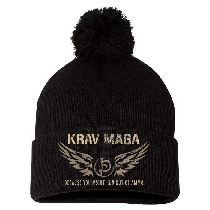 Krav Maga Israeli Military Close Combat System Pom Pom 12in Knit Beanie