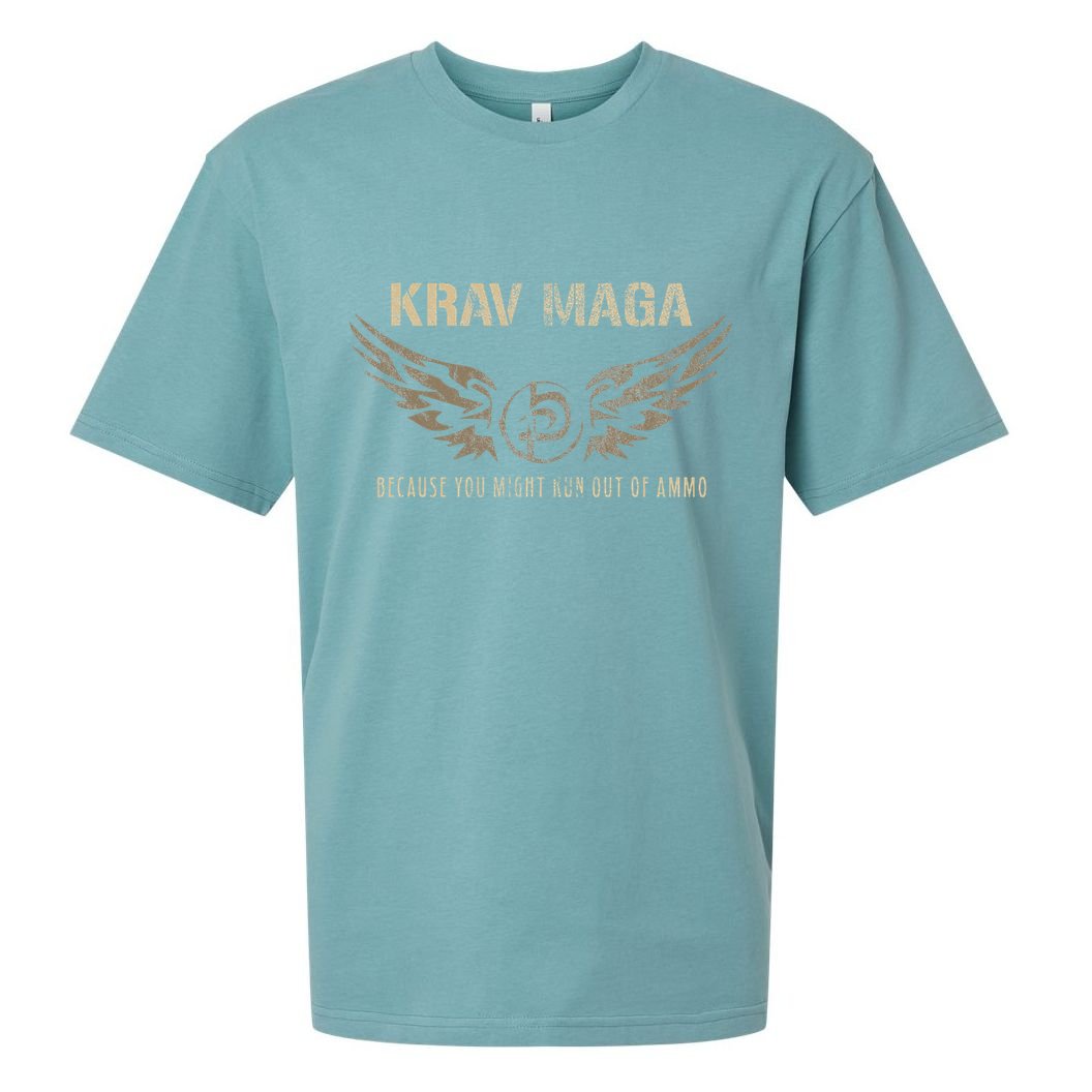 Krav Maga Israeli Military Close Combat System Sueded Cloud Jersey T-Shirt