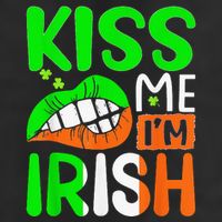 Kissing Me I'm Irish Funny St Patrick's Day Shamrock 11oz C Handle Ceramic Mug