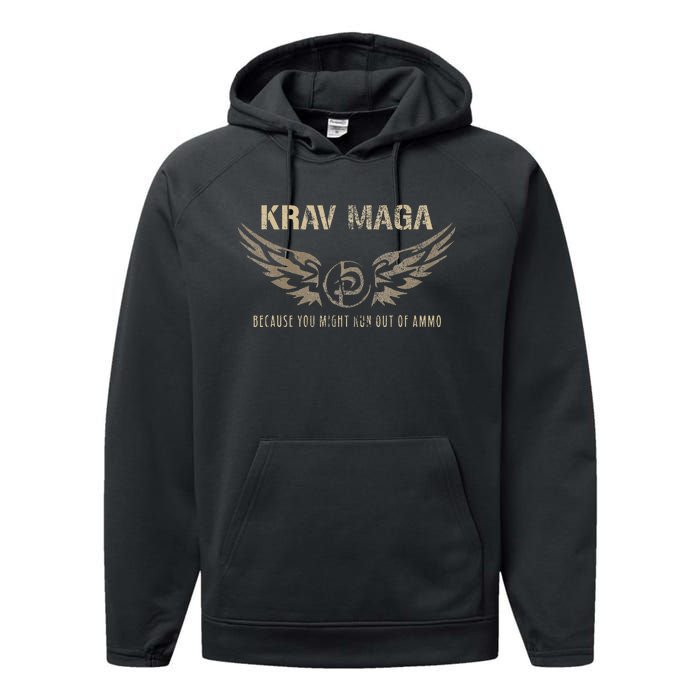 Krav Maga Israeli Military Close Combat System Performance Fleece Hoodie