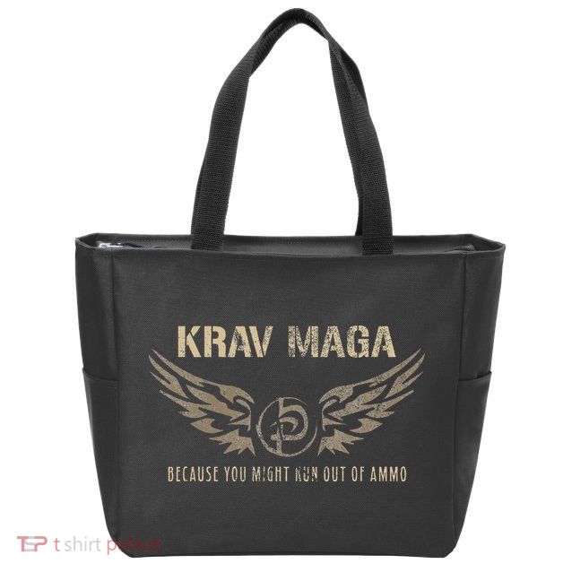 Krav Maga Israeli Military Close Combat System Zip Tote Bag