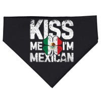 Kiss Me I'm Mexican St Patricks Day Women Men Mexico Flag USA-Made Doggie Bandana